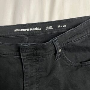 Amazon Essentials size 38 black jeans